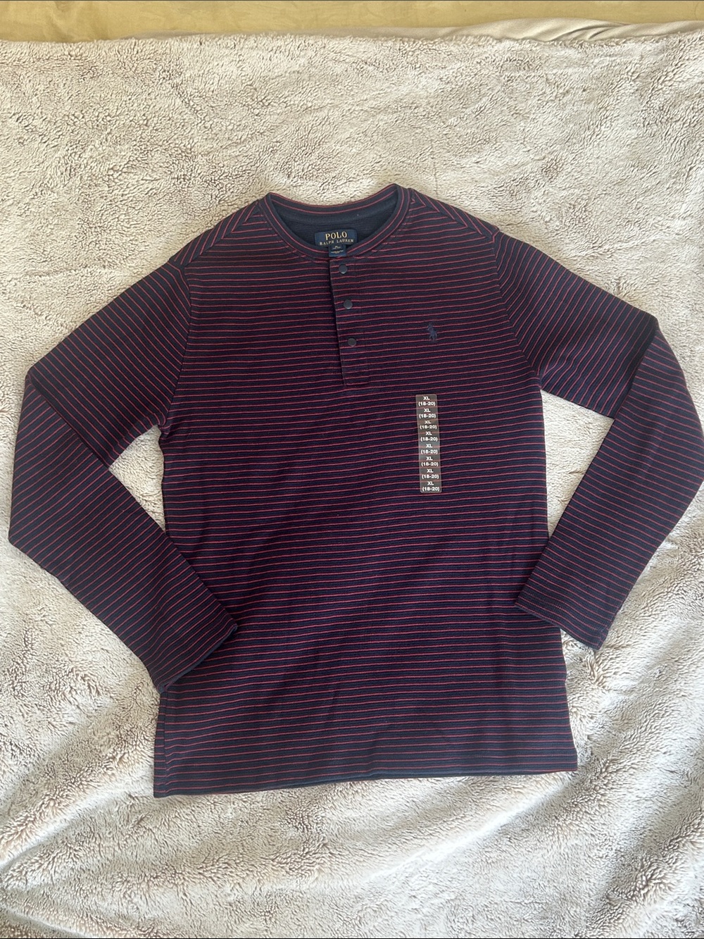 NWT Polo Ralph Lauren boys striped henley - Picture 5 of 13